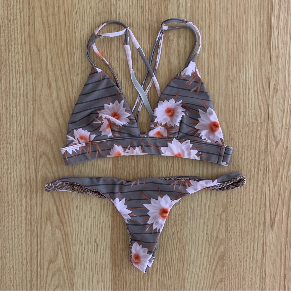 ACACIA SWIMWEAR dragon stripe set S/M